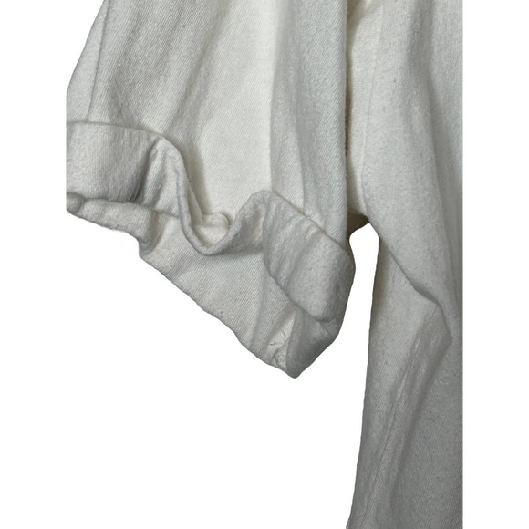 American Eagle Womens White Pink Floyd Dark Side Of the Moon Cropped Shirt Sz M - Picture 3 of 6